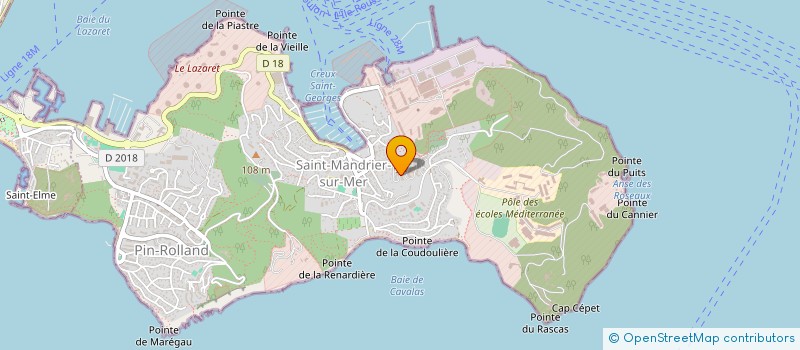 localisation de l'entreprise MONSIEUR BERNARD CHAVERONDIER  SAINT-MANDRIER-SUR-MER