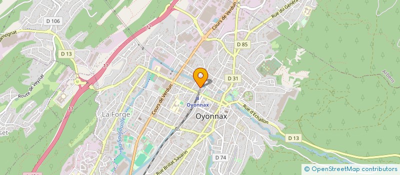 localisation de l'entreprise MONSIEUR BERNARD CHAVEY à OYONNAX