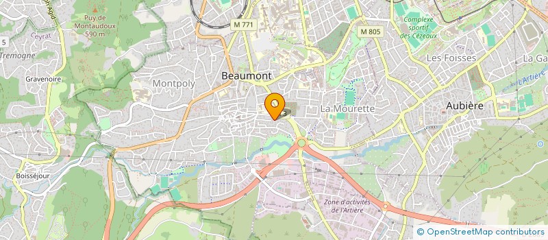 localisation de l'entreprise MONSIEUR BERNARD CHAYLA  BEAUMONT