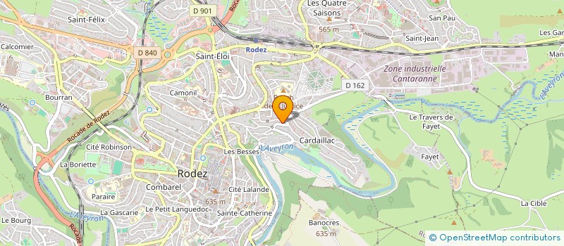 localisation de l'entreprise MONSIEUR BERNARD CHAZARIN à RODEZ