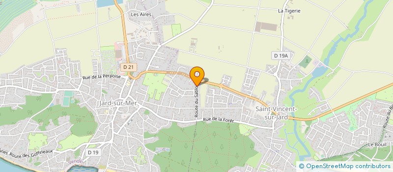 localisation de l'entreprise MONSIEUR BERNARD CHEVALIER  SAINT-VINCENT-SUR-JARD