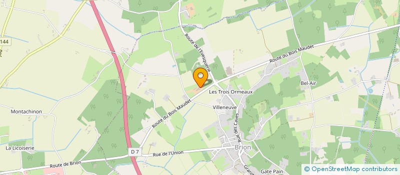 localisation de l'entreprise MONSIEUR BERNARD CHEVALIER  LES BOIS D'ANJOU