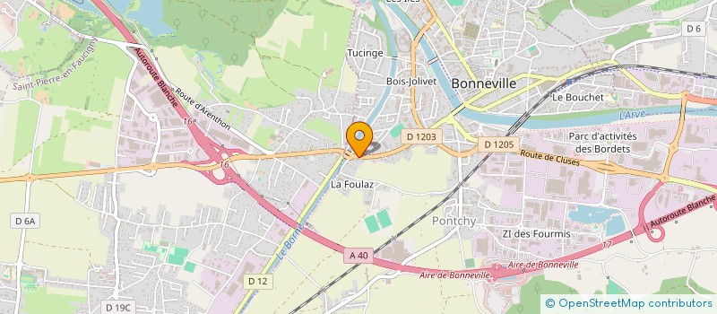 localisation de l'entreprise MONSIEUR BERNARD CHEVALLIER  BONNEVILLE