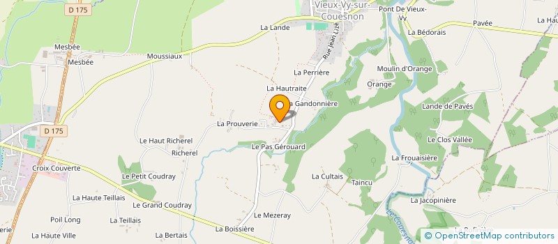 localisation de l'entreprise MONSIEUR BERNARD CHEVREL  CHAUVIGNE