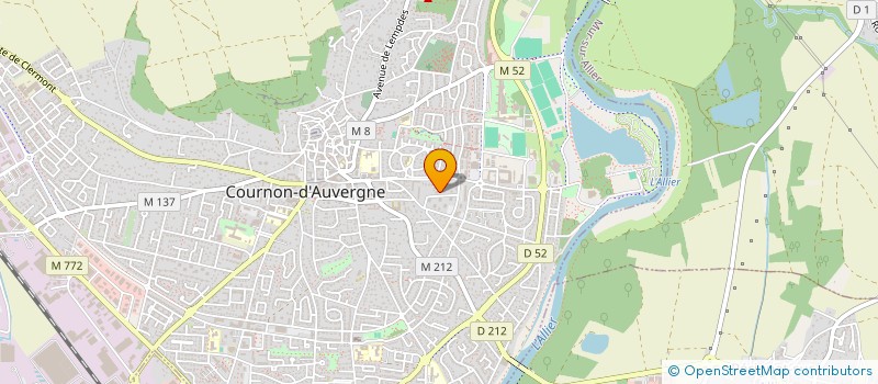 localisation de l'entreprise MONSIEUR BERNARD CHEYNOUX  COURNON-D'AUVERGNE