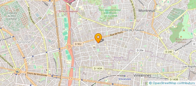 localisation de l'entreprise MONSIEUR BERNARD CHIAVELLI à MONTREUIL