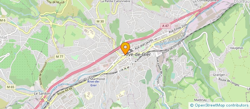 localisation de l'entreprise MONSIEUR BERNARD CHIRAT à RIVE-DE-GIER