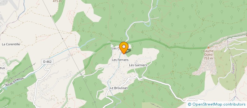 localisation de l'entreprise MONSIEUR BERNARD CHIUMINATTO  EVENOS