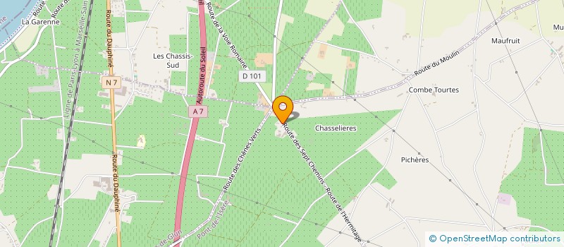 localisation de l'entreprise MONSIEUR BERNARD CHIVAL  LA ROCHE-DE-GLUN