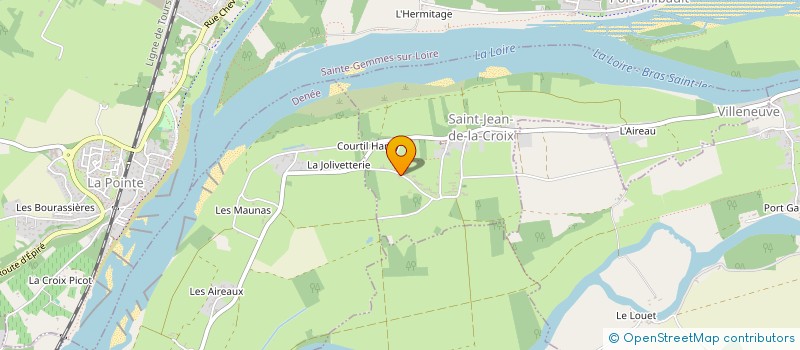 localisation de l'entreprise MONSIEUR BERNARD CHOISNE  SAINT-JEAN-DE-LA-CROIX