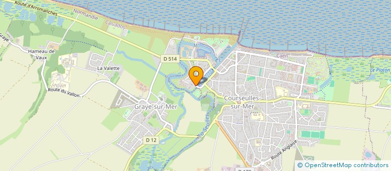 localisation de l'entreprise MONSIEUR BERNARD CHOMETON  COURSEULLES-SUR-MER