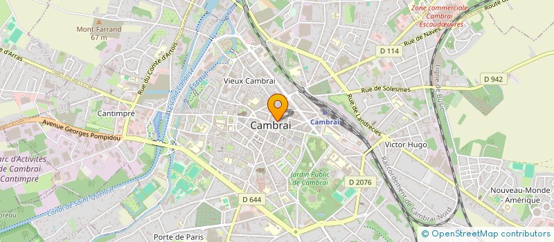 localisation de l'entreprise MONSIEUR BERNARD CHOPIN à CAMBRAI