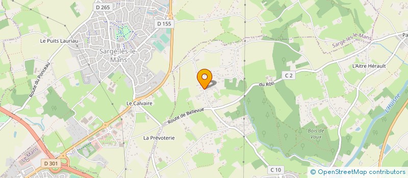 localisation de l'entreprise MONSIEUR BERNARD CHOPLIN  YVRE-L'EVEQUE