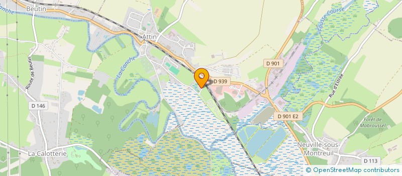 localisation de l'entreprise MONSIEUR BERNARD CHOUPEAUX  ATTIN