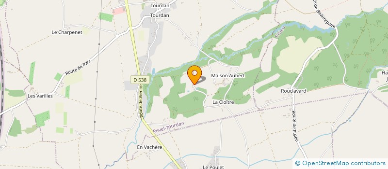 localisation de l'entreprise MONSIEUR BERNARD CHRISTE  REVEL-TOURDAN