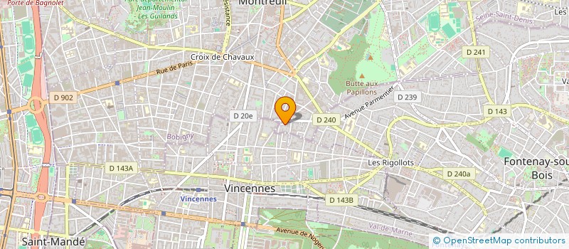 localisation de l'entreprise MONSIEUR BERNARD CHRISTI SCHIRA à MONTREUIL