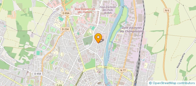 localisation de l'entreprise MONSIEUR BERNARD CICHY à AUXERRE