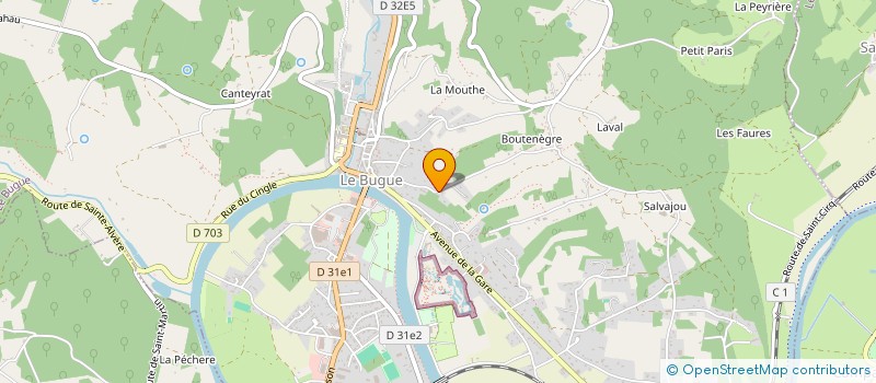 localisation de l'entreprise MONSIEUR BERNARD CIESLAK  LE BUGUE