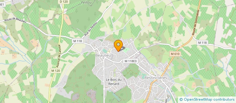localisation de l'entreprise MONSIEUR BERNARD CIZAIRE à BEAULIEU