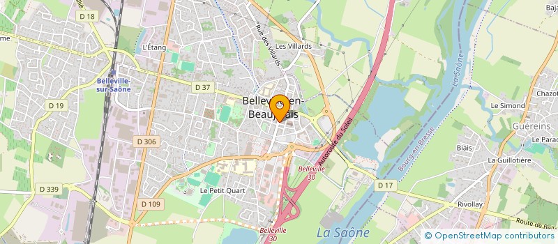 localisation de l'entreprise MONSIEUR BERNARD CLAIR  BELLEVILLE-EN-BEAUJOLAIS