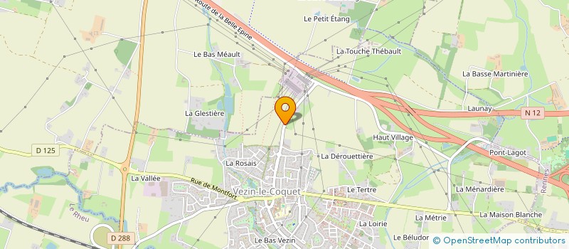 localisation de l'entreprise MONSIEUR BERNARD CLAUDI  VEZIN-LE-COQUET