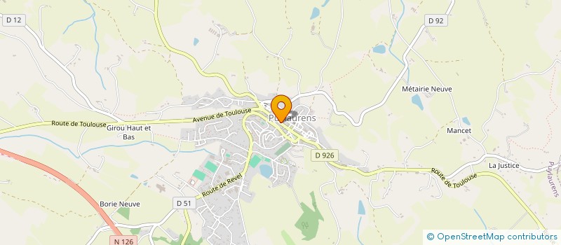 localisation de l'entreprise MONSIEUR BERNARD CLAUDI  PUYLAURENS