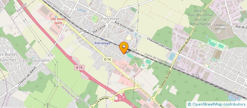 localisation de l'entreprise MONSIEUR BERNARD CLAVAUD  PIERRELAYE