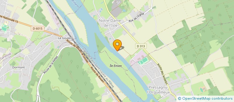 localisation de l'entreprise MONSIEUR BERNARD CLAVERY  NOTRE DAME DE L'ISLE