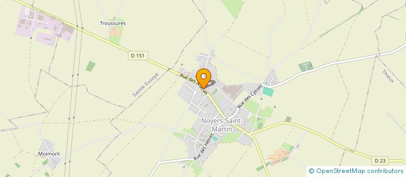 localisation de l'entreprise MONSIEUR BERNARD CLEMENT  NOYERS-SAINT-MARTIN