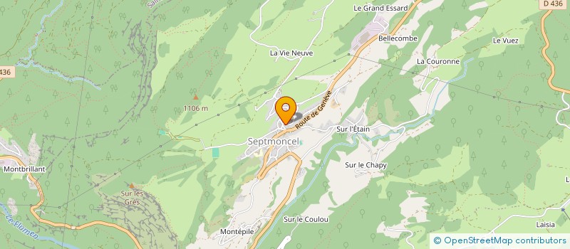 localisation de l'entreprise MONSIEUR BERNARD CLERC  SEPTMONCEL LES MOLUNES