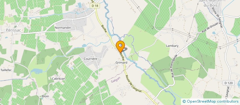 localisation de l'entreprise MONSIEUR BERNARD CLOSEVIROLIN  PERISSAC