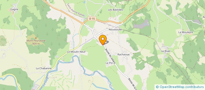 localisation de l'entreprise MONSIEUR BERNARD CLUZEL  SAINT-GERMAIN-LAPRADE