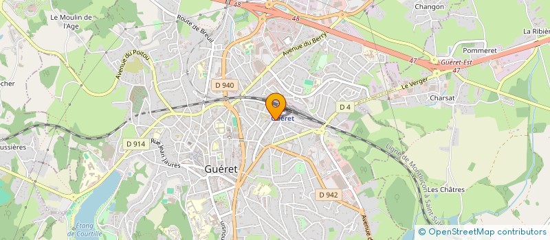 localisation de l'entreprise MONSIEUR BERNARD CLUZET à GUERET