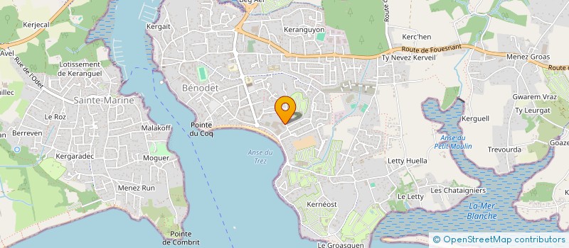 localisation de l'entreprise MONSIEUR BERNARD COCHART  BENODET