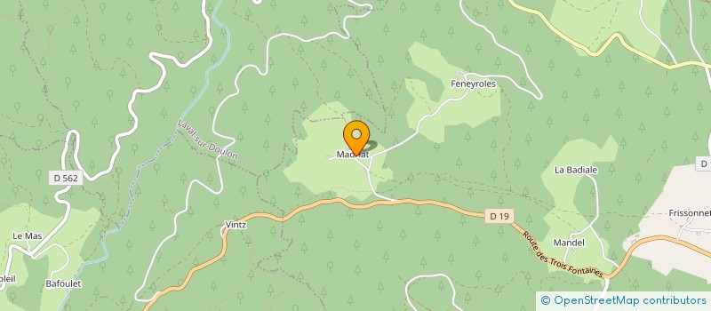 localisation de l'entreprise MONSIEUR BERNARD COCHE  CISTRIERES