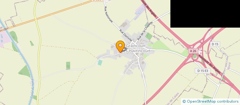 localisation de l'entreprise MONSIEUR BERNARD COCHON  GRAINCOURT-LES-HAVRINCOURT