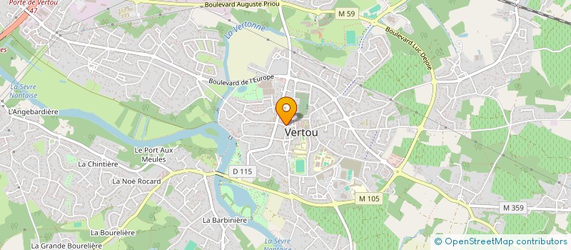 localisation de l'entreprise MONSIEUR BERNARD COINDREAU  VERTOU