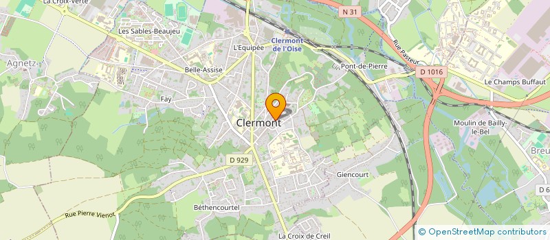 localisation de l'entreprise MONSIEUR BERNARD COLIN à CLERMONT