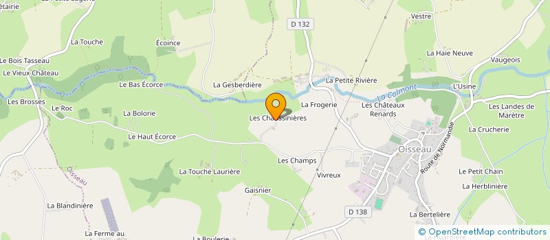 localisation de l'entreprise MONSIEUR BERNARD COLIN à OISSEAU