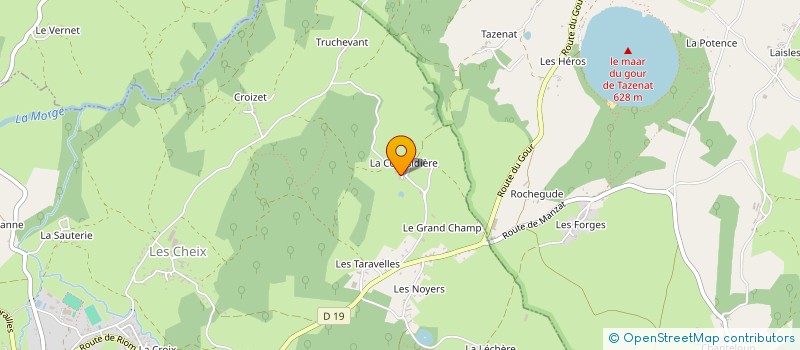 localisation de l'entreprise MONSIEUR BERNARD COLOMBIER  MANZAT