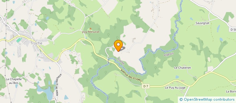 localisation de l'entreprise MONSIEUR BERNARD COLONIA  TROCHE