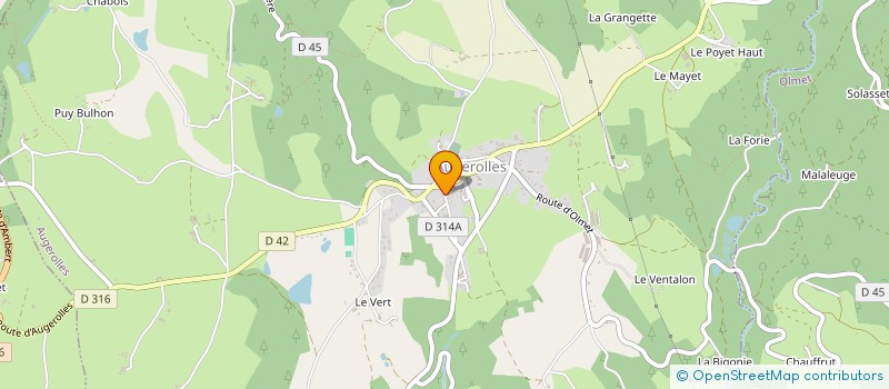 localisation de l'entreprise MONSIEUR BERNARD COMBE  AUGEROLLES