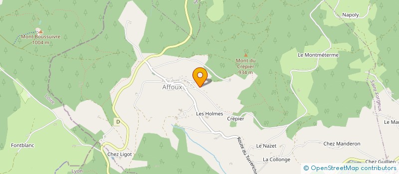 localisation de l'entreprise MONSIEUR BERNARD COMBY  AFFOUX