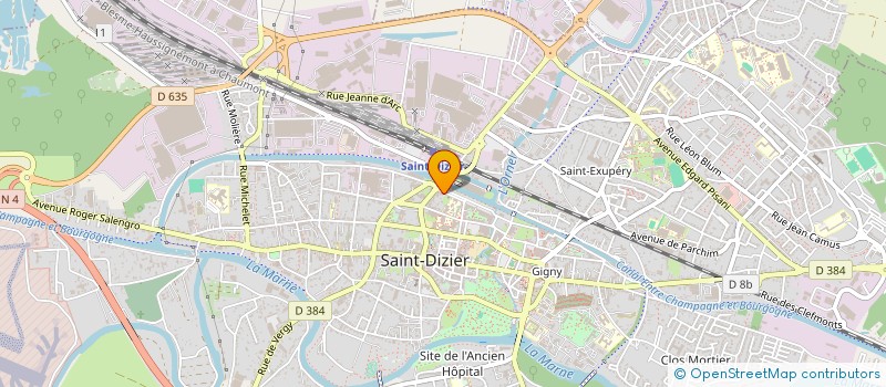 localisation de l'entreprise MONSIEUR BERNARD CONTIGNON à SAINT-DIZIER