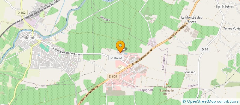 localisation de l'entreprise MONSIEUR BERNARD CONVERSY à COLOMBIERS