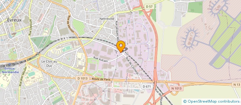 localisation de l'entreprise MONSIEUR BERNARD COQUARD  EVREUX