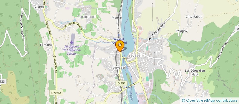 localisation de l'entreprise MONSIEUR BERNARD COQUERELLE  SEYSSEL