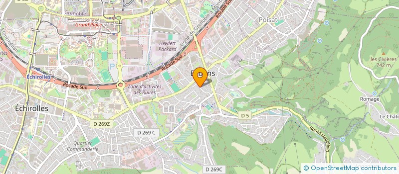 localisation de l'entreprise MONSIEUR BERNARD COQUET  EYBENS