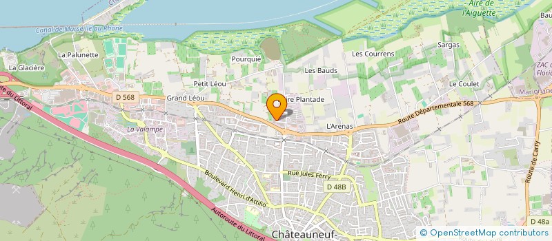 localisation de l'entreprise MONSIEUR BERNARD CORACHAN  CHATEAUNEUF-LES-MARTIGUES