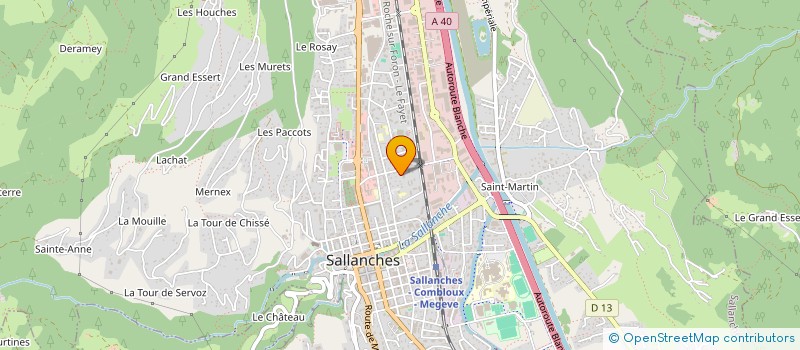localisation de l'entreprise MONSIEUR BERNARD CORBIN à SALLANCHES